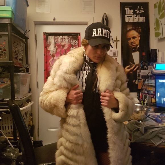 WOMEN'S HANDMADE REAL FOX FUR 3/4 JACKET! - Picture 6 of 12